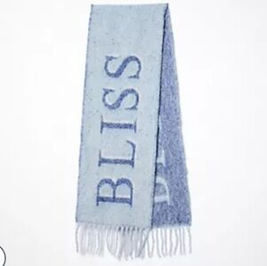 SPRIGS INSPIRATIONAL OVERSIZE SCARF BLUE BLISS